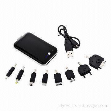 Mini Power Bank, 5V/1,000mAh Output, 3,000mAh Capacity, Ultra Slim Design, Extra High Power